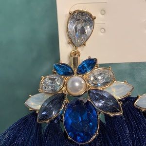 Jeweled Tassel Earrings